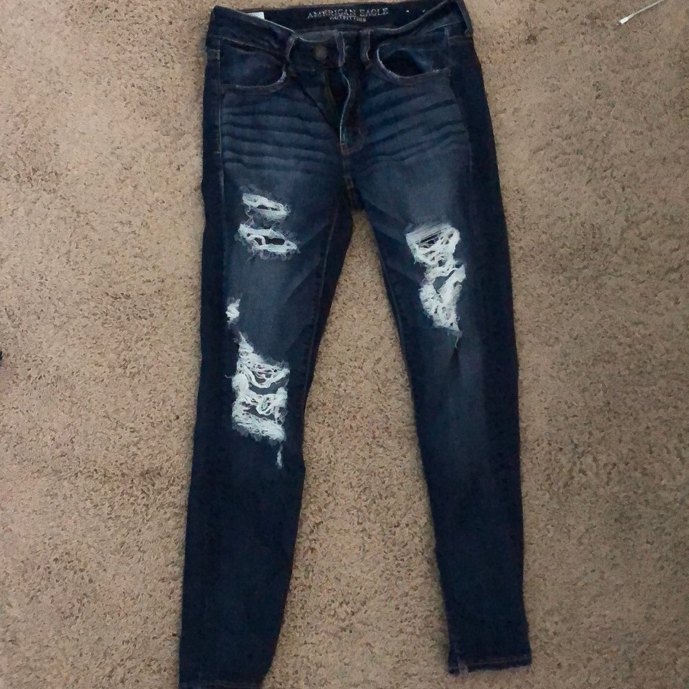 American Eagle ripped jeans